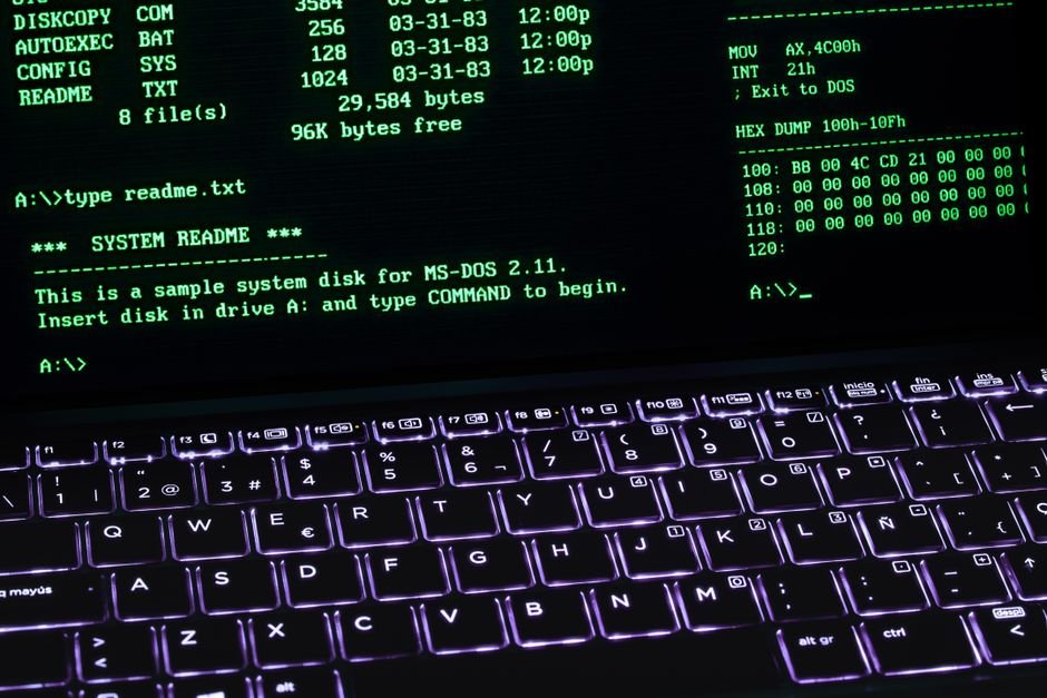Terminal command line on a laptop screen - running local LLMs with Ollama takes three commands