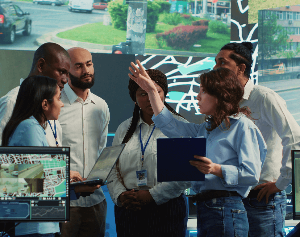 diverse-employees-group-discussing-ways-speed-up-order-delivery